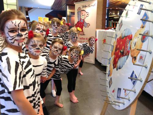 "Zebras" am Glücksrad der Kroschke Kinderstiftung - Turnshow