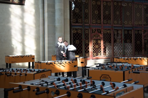 Spitzenspieler im Magdeburger Dom: Raphael Hampel und Dominik Schmitz