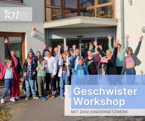 Geschwister-Workshop mit dem Kindernetzwerk - Gruppenfoto