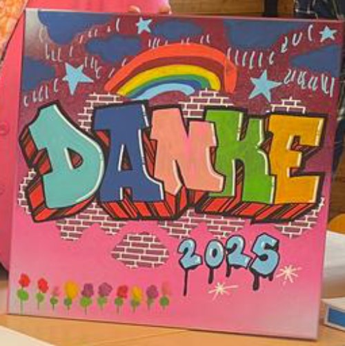 Graffiti-Kurs in der Woldenhorn-Schule Danke für 2025