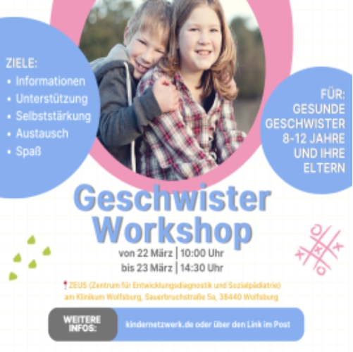 Geschwister-Workshop - Plakat